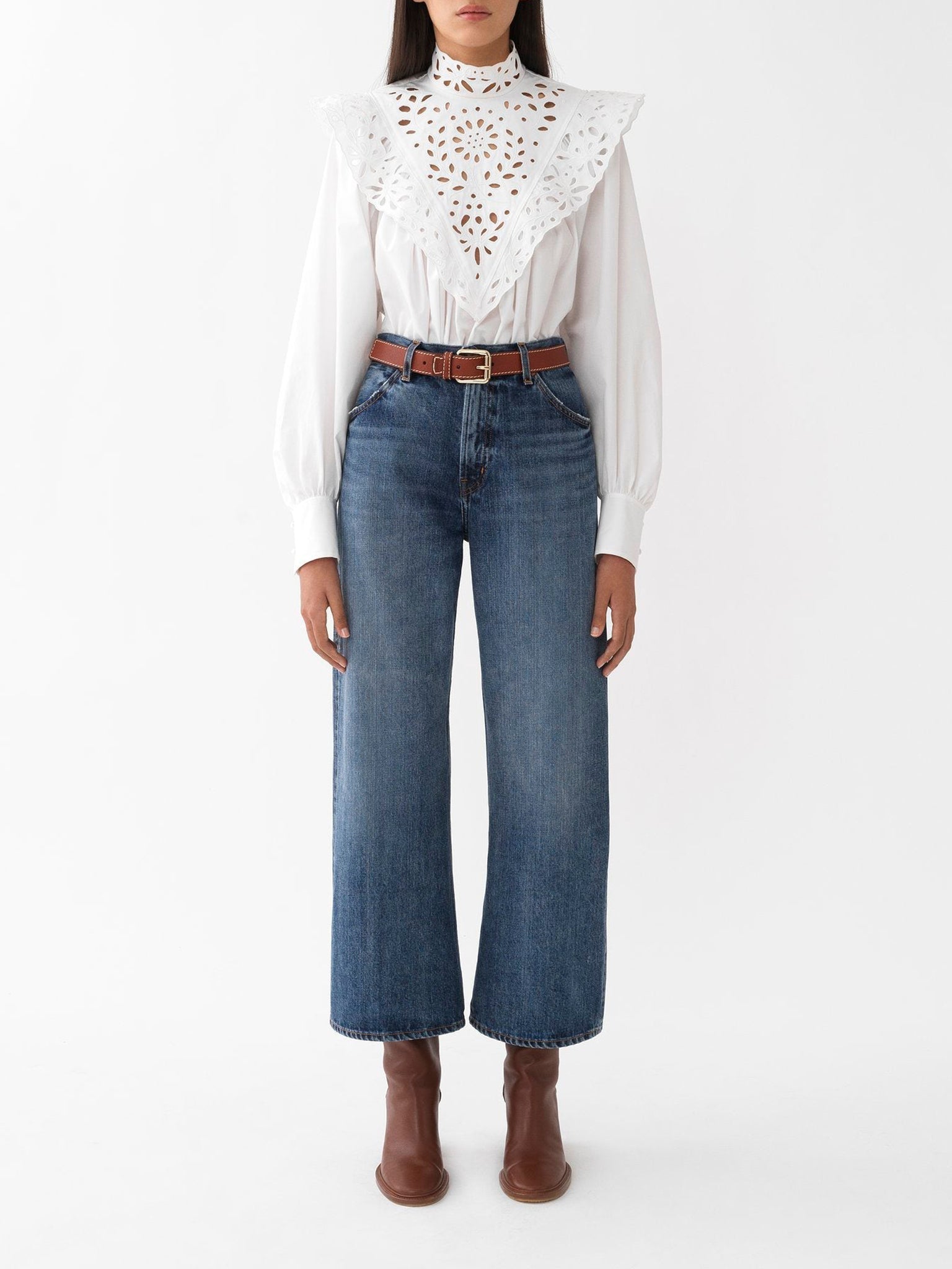 Pantalon court large Stromboli  - Denim