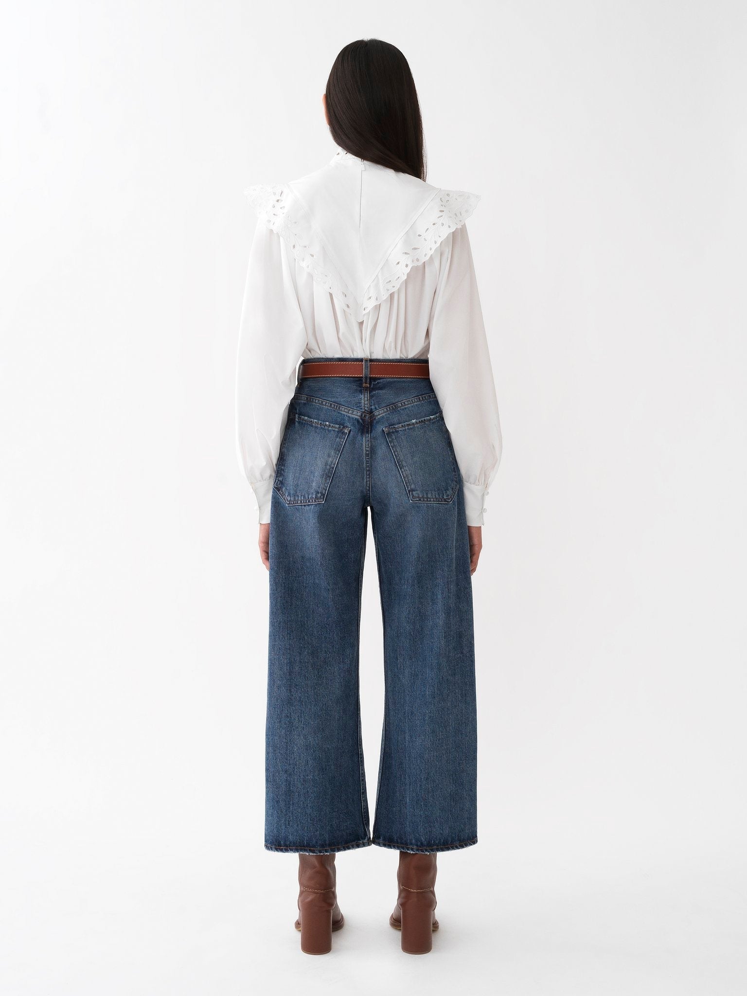 Pantalon court large Stromboli  - Denim