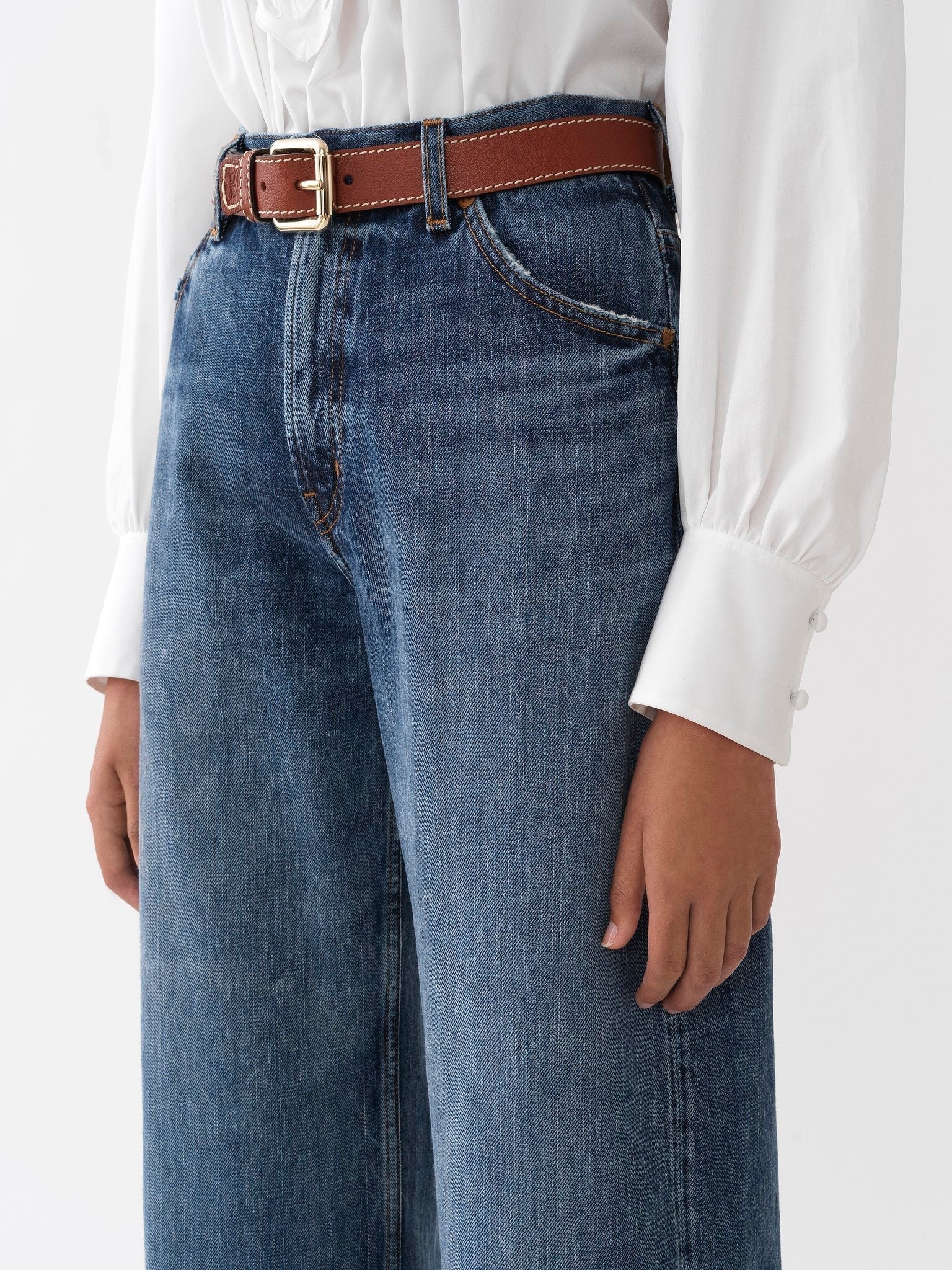 Pantalon court large Stromboli  - Denim