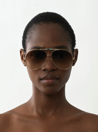 Lunettes de soleil aviateur Ulys - Gradient Brown
