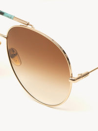Lunettes de soleil aviateur Ulys - Gradient Brown