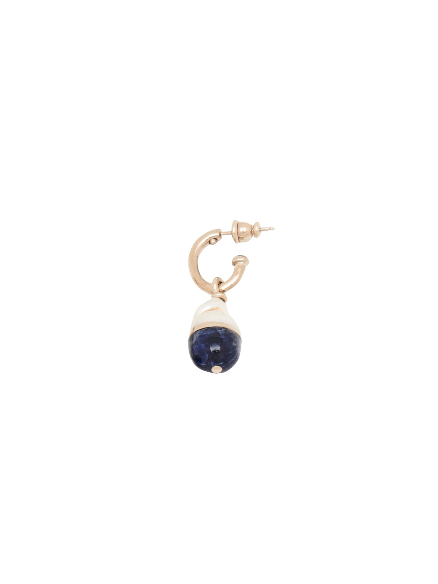 Boucles d’oreilles Darcey en laiton - Iconic Navy