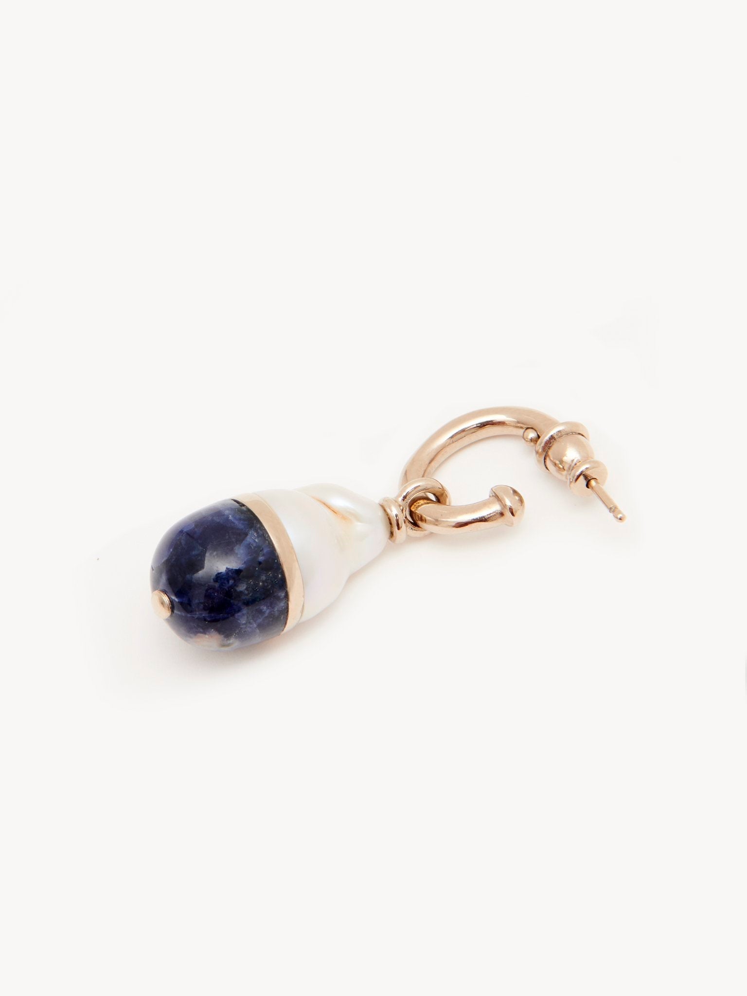 Boucles d’oreilles Darcey en laiton - Iconic Navy