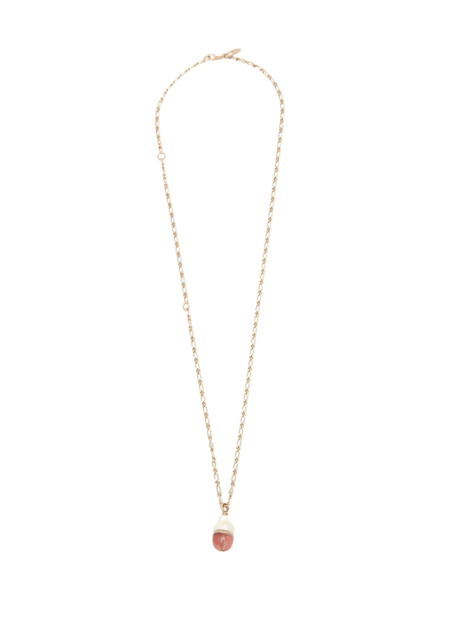 Collier Darcey en laiton - Coral Pink