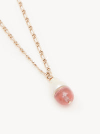 Collier Darcey en laiton - Coral Pink