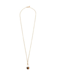 Collier Darcey en laiton - Bold Brown