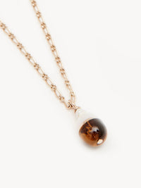 Collier Darcey en laiton - Bold Brown