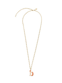 Collier Alphabet Multicolor en laiton - Gold B