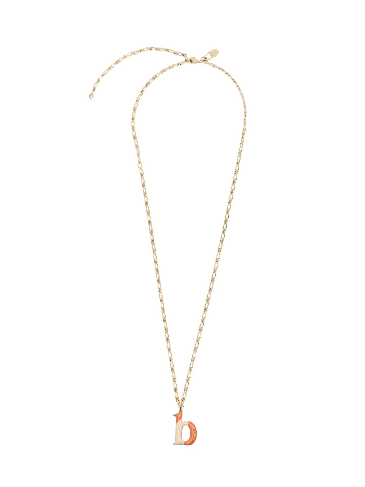Collier Alphabet Multicolor en laiton - Gold B