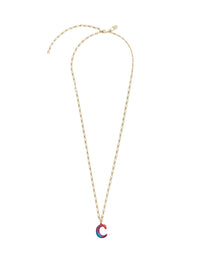 Collier Alphabet Multicolor en laiton - Gold C
