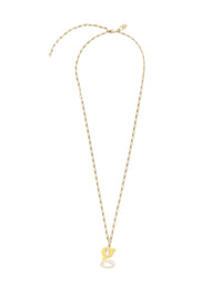 Collier Alphabet Multicolor en laiton - Gold G