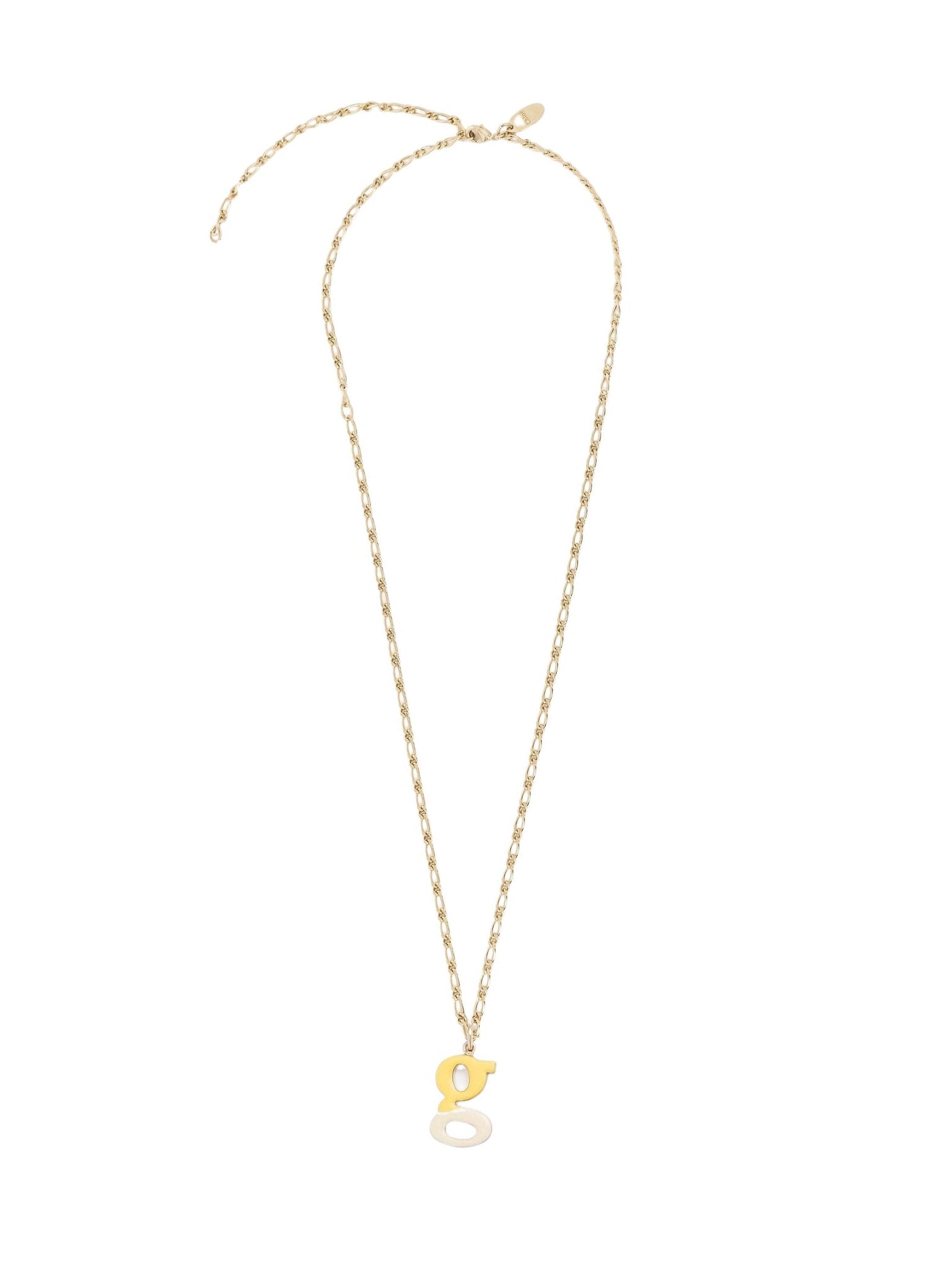 Collier Alphabet Multicolor en laiton - Gold G