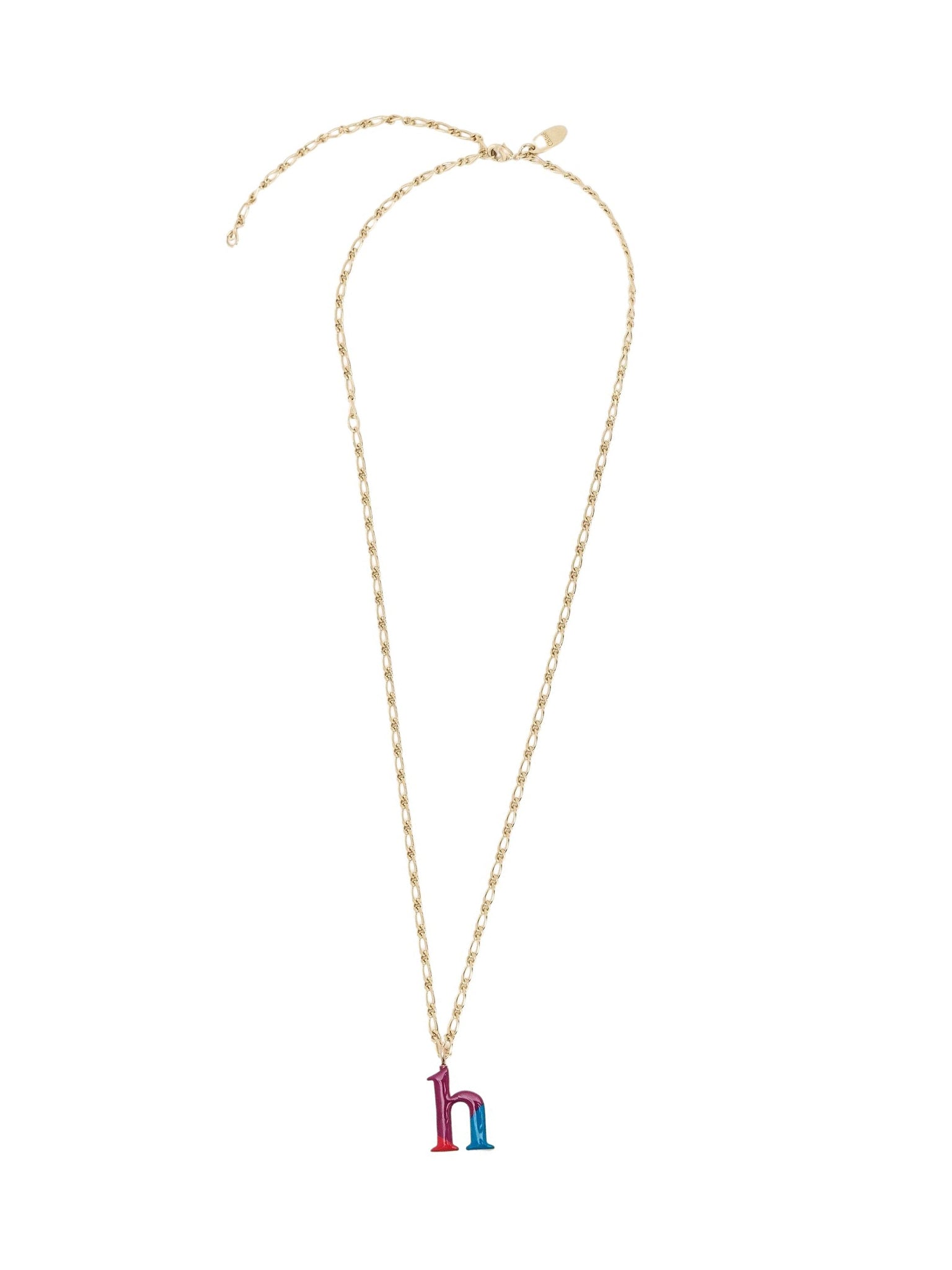 Collier Alphabet Multicolor en laiton - Gold H