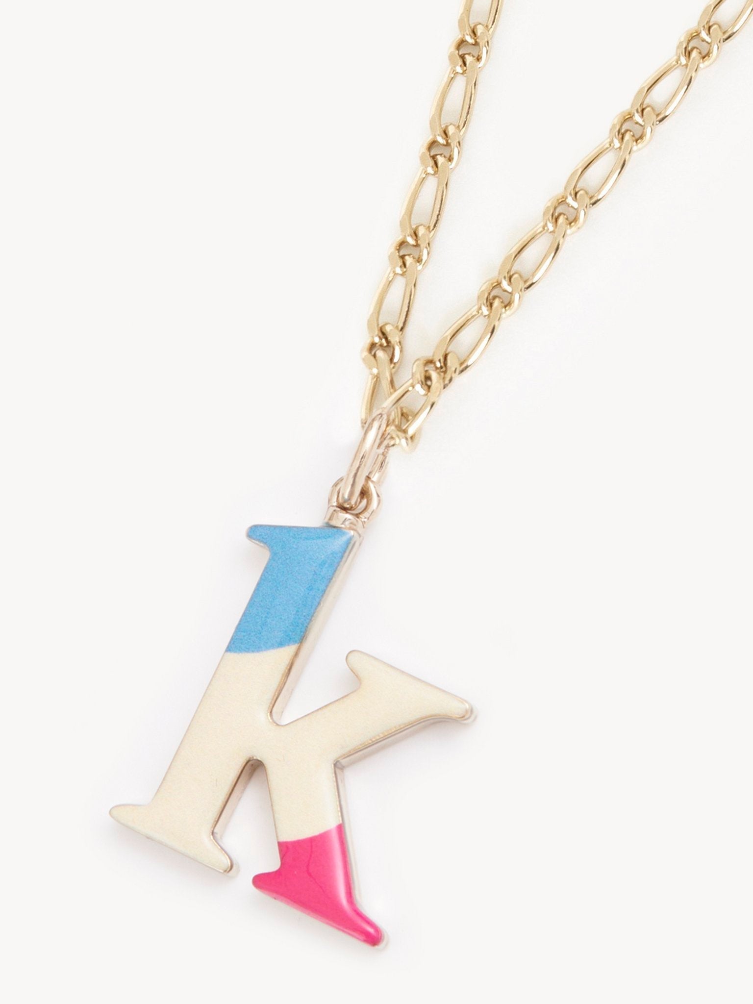 Collier Alphabet Multicolor en laiton - Gold K