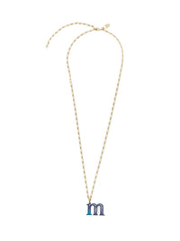 Collier Alphabet Multicolor en laiton - Gold M