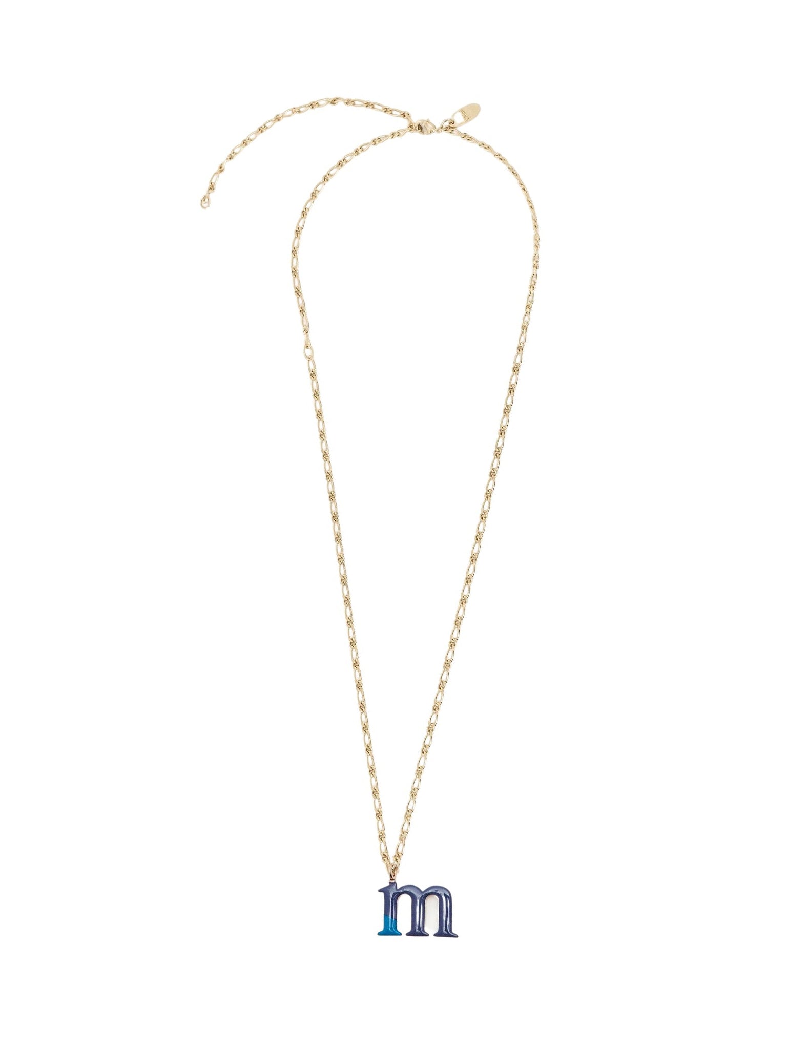 Collier Alphabet Multicolor en laiton - Gold M