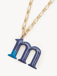 Collier Alphabet Multicolor en laiton - Gold M