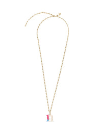 Collier Alphabet Multicolor en laiton - Gold N