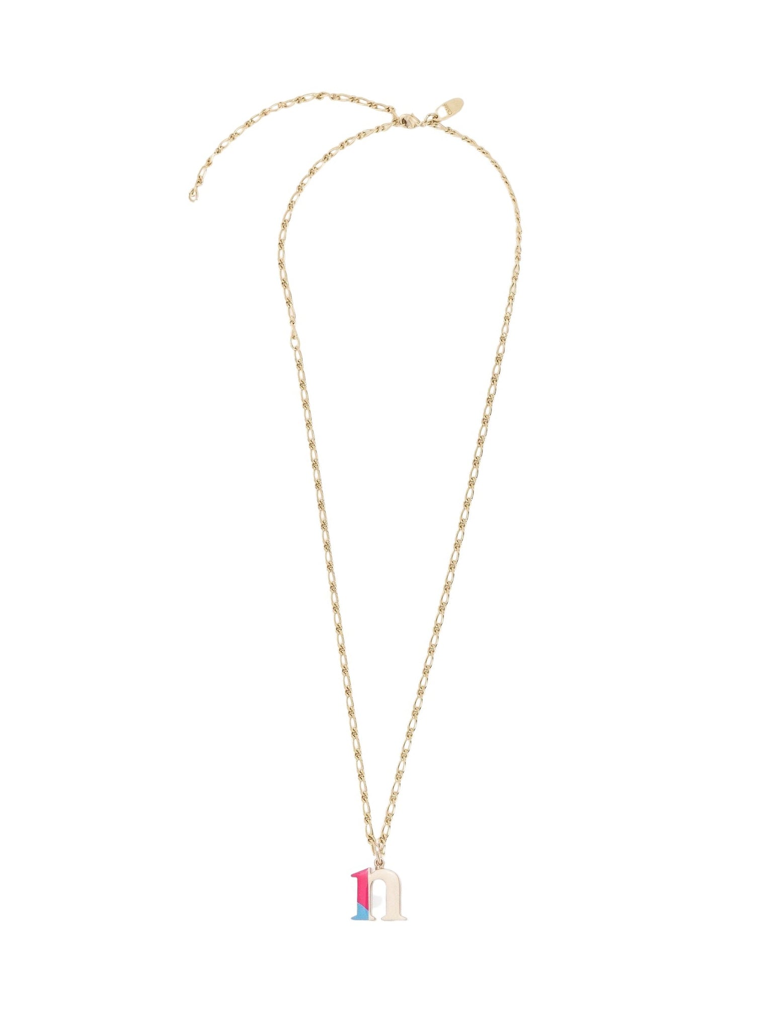 Collier Alphabet Multicolor en laiton - Gold N