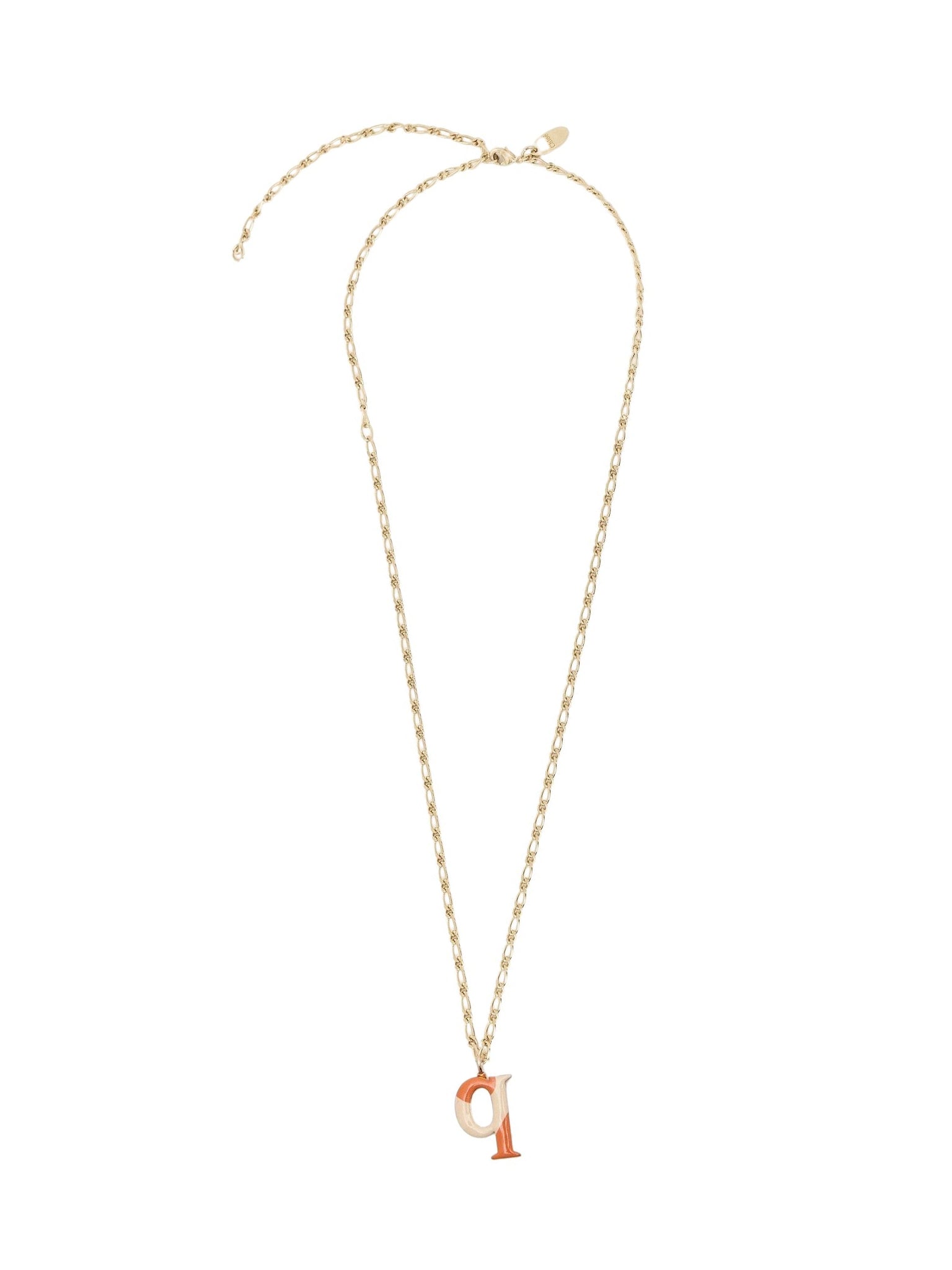 Collier Alphabet Multicolor en laiton - Gold Q