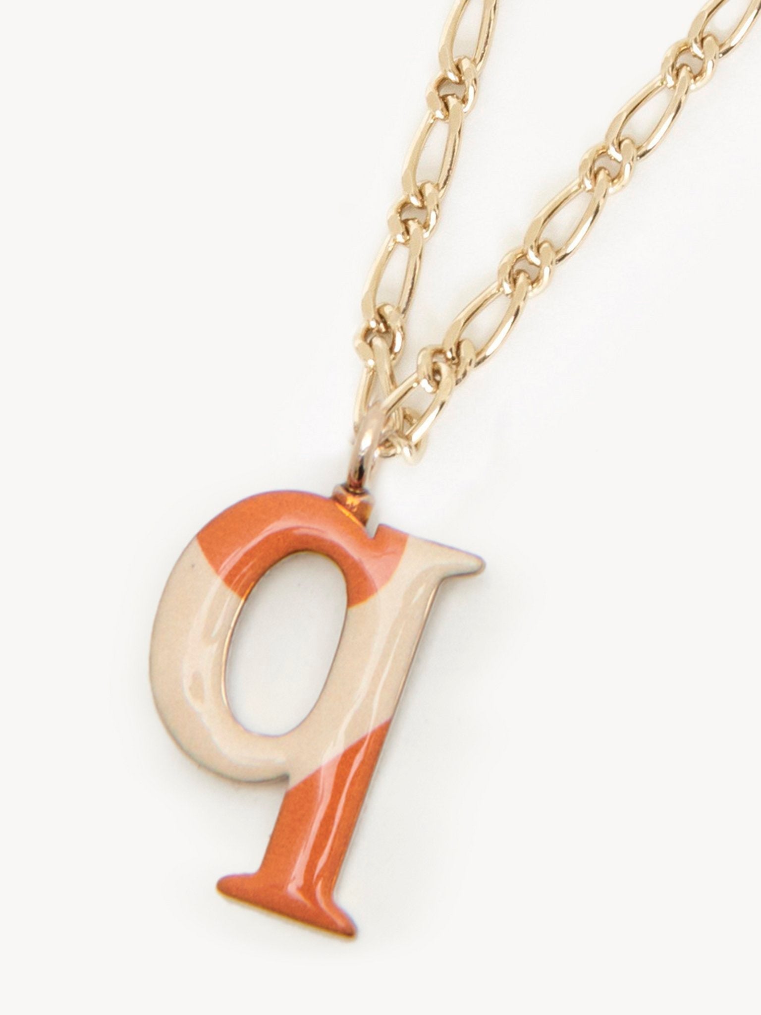Collier Alphabet Multicolor en laiton - Gold Q