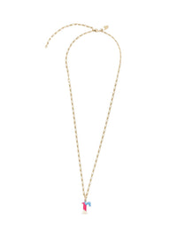 Collier Alphabet Multicolor en laiton - Gold R