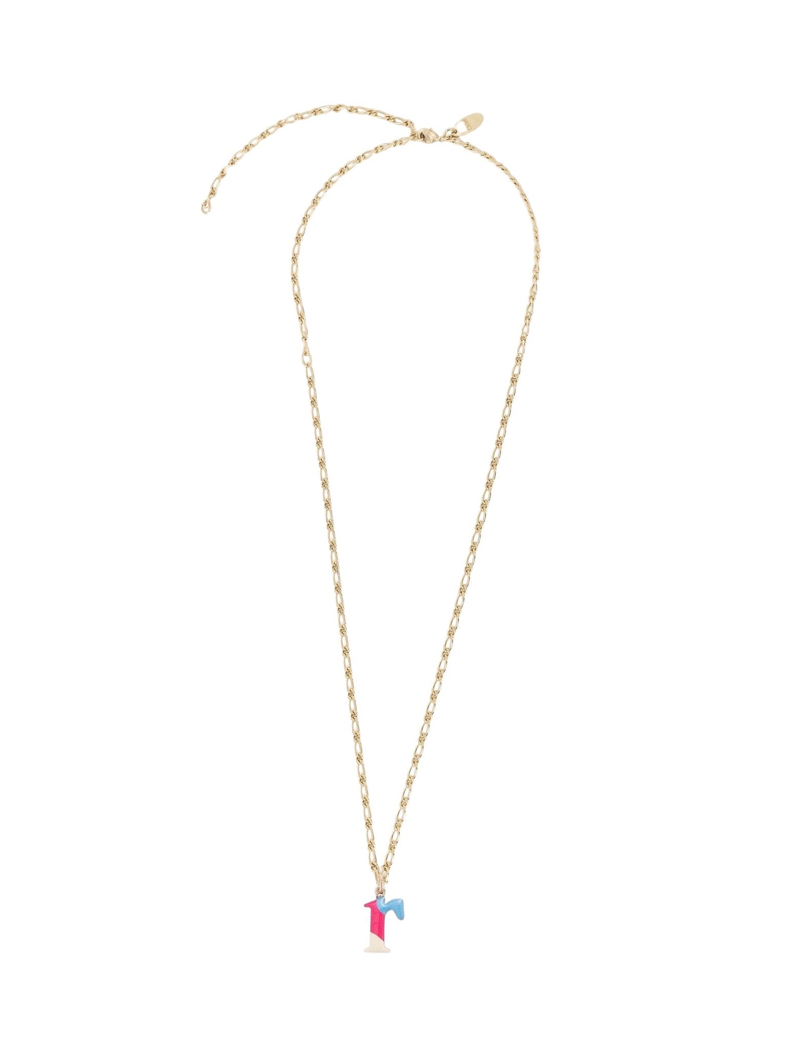 Collier Alphabet Multicolor en laiton - Gold R