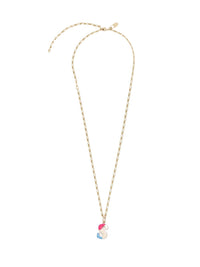 Collier Alphabet Multicolor en laiton - Gold S
