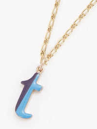 Collier Alphabet Multicolor en laiton - Gold T