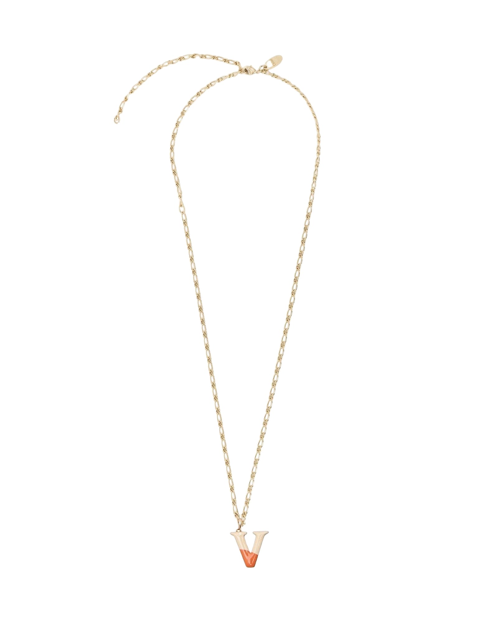 Collier Alphabet Multicolor en laiton - Gold V