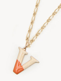 Collier Alphabet Multicolor en laiton - Gold V
