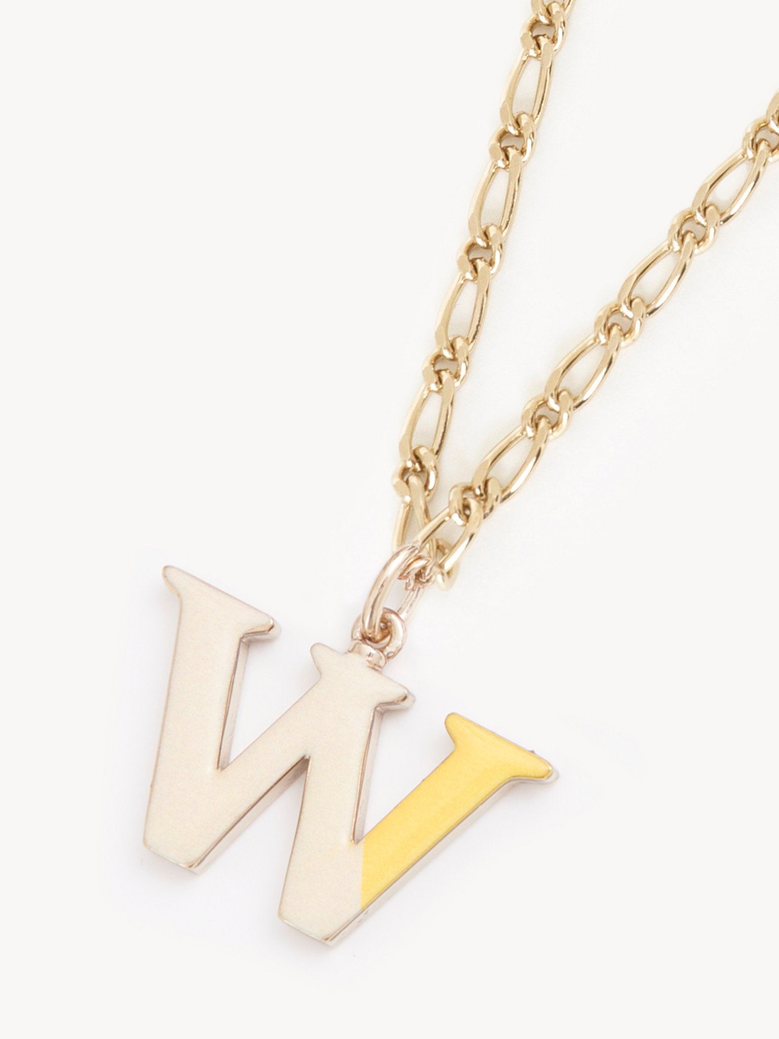 Collier Alphabet Multicolor en laiton - Gold W