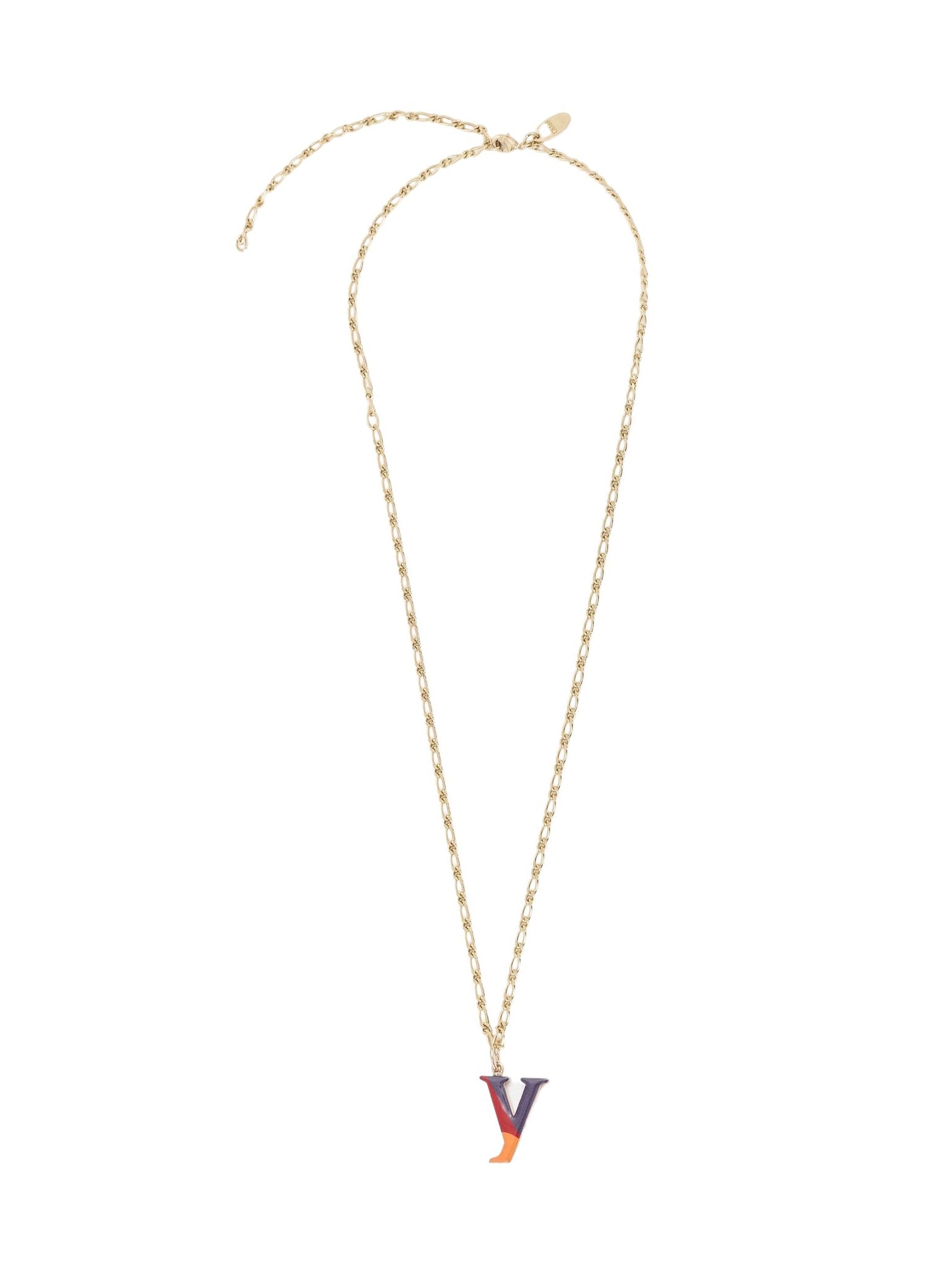 Collier Alphabet Multicolor en laiton - Gold Y
