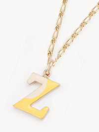 Collier Alphabet Multicolor en laiton - Gold Z