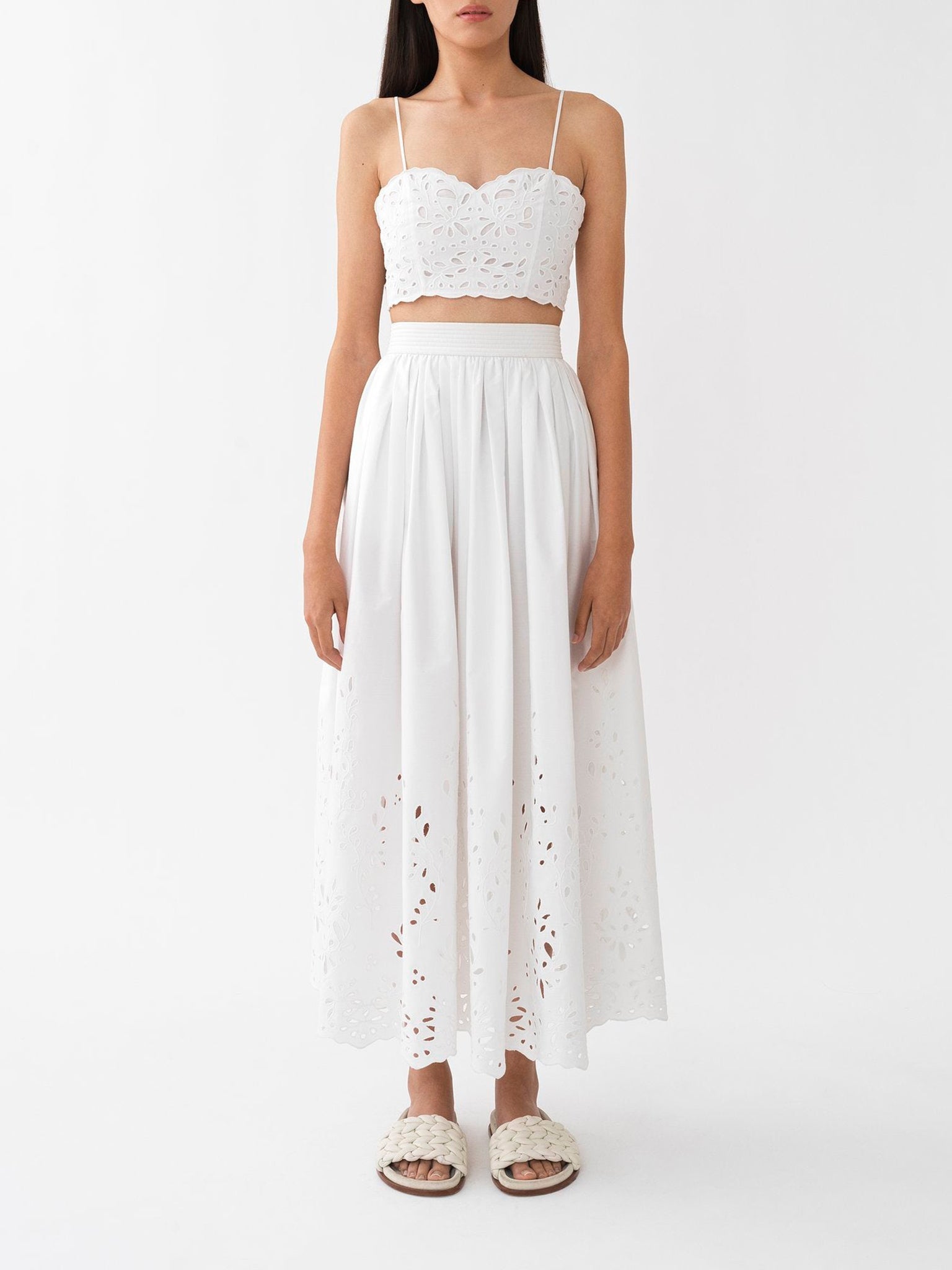 Top court bustier - White