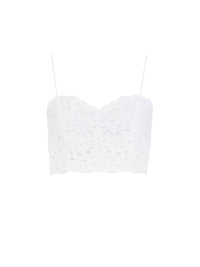 Top court bustier - White