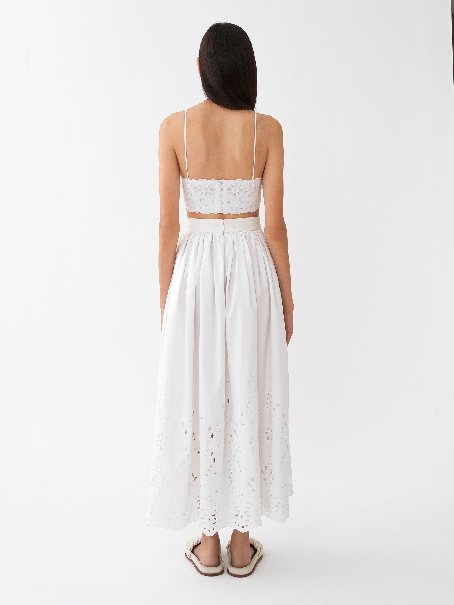 Top court bustier - White