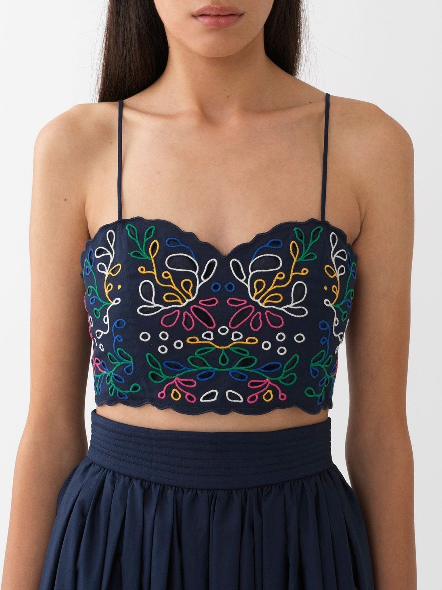 Top court bustier - Multicolor Blue