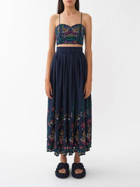 Top court bustier - Multicolor Blue