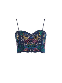 Top court bustier - Multicolor Blue