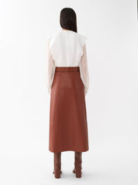 Top manches longues broderie anglaise en lin - Iconic Milk