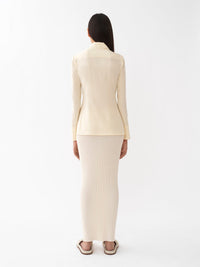 Chemise classique en soie - Seedpearl Beige