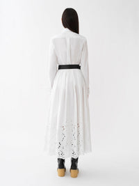 Chemise classique détails à col - White
