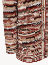 Cardigan à col V oversize en cachemire - Multicolor Grey