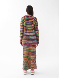 Cardigan à col V oversize en cachemire - Multicolor