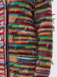 Cardigan à col V oversize en cachemire - Multicolor