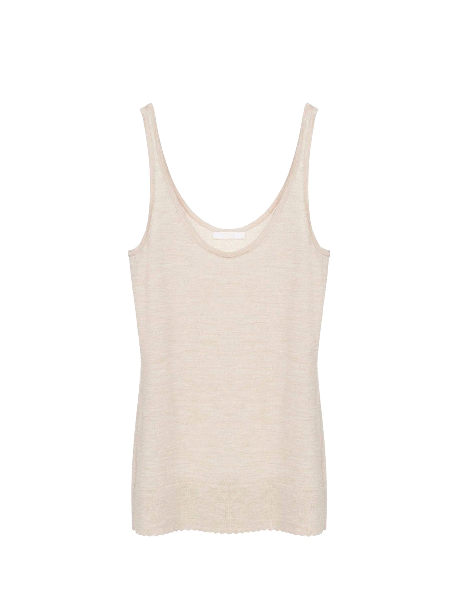 Débardeur classique en laine - Sandy Beige