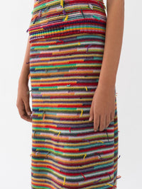 Jupe longue en cachemire - Multicolor