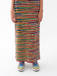 Jupe longue en cachemire - Multicolor