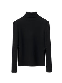 Pull à col roulé en cachemire - Black